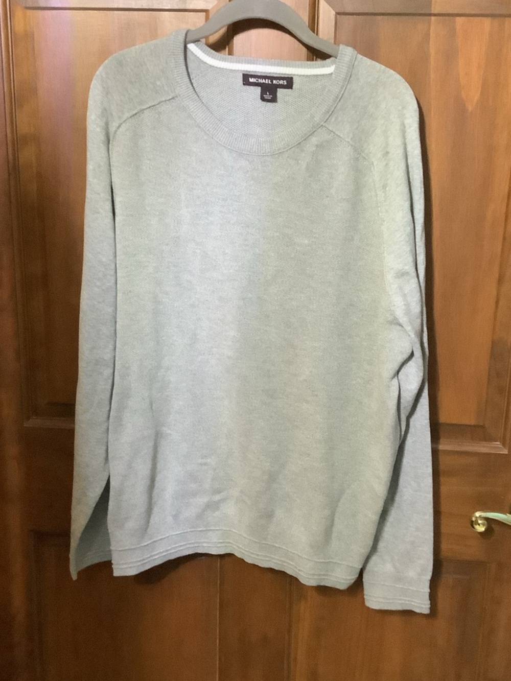 Michael Kors Men's Sage Green Crewneck Sweater